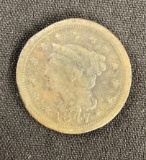 1847 One Cent Coin
