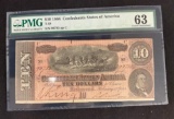 1864 Confederate $10 Note