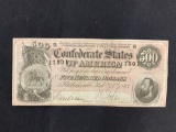 Confederate $500 Note 1864