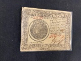 United States Seven Dollar Note 1778