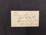 Clipped Signature from LT. COL Thomas Smith