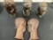 Wooden Busts and Wall Plaques