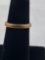 Art Deco Style 18K Yellow Gold Wedding Band with Fancy Embossed Knife Edge