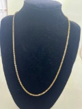 14k Yellow Gold Rope Style Chain Necklace