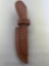 Hand Tooled Leather Knife Holster