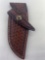Tooled Leather Knife Holster