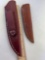 2 Handmade Leather Knife Sheaths
