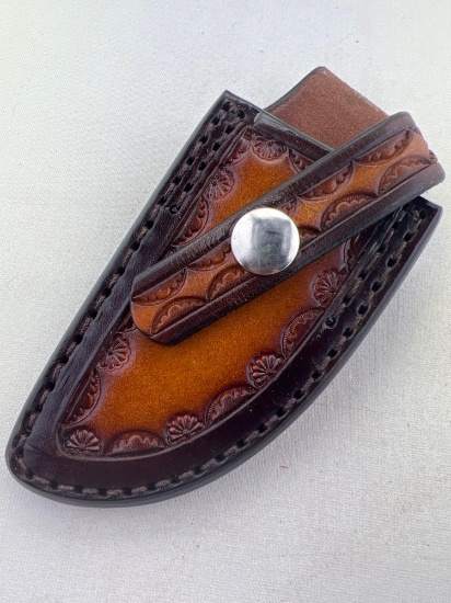 Tooled Leather Knife Holster