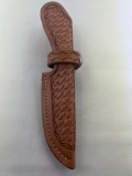 Hand Tooled Leather Knife Holster