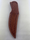 Tooled Leather Knife Holster