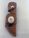 Tooled Leather Knife Holster