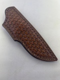 Tooled Leather Knife Holster