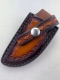 Tooled Leather Knife Holster