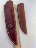 2 Handmade Leather Knife Sheaths