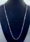 14K White Gold Box Chain