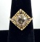14K Yellow Gold and Natural Diamond Estate Ring