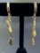 14K Yellow Gold Nugget Earrings 4.2 grams