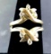14K Yellow Gold and Diamond Ring Enhancer