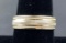 10K Gold Tri Tone Wedding Band