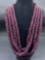 4 Lapidary Garnets Necklaces