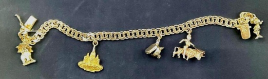 585 Yellow Gold Charm Bracelet