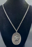 Pewter Cameo Pendant