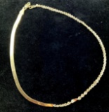 10K Yellow Gold Herringbone Anklet