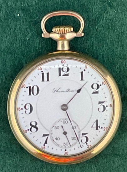 Hamilton, Model 1, Size 16, 21 Jewel Pocket Watch