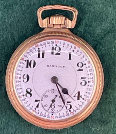 Hamilton, Model 5, Size 16, 21 Jewel Pocket Watch
