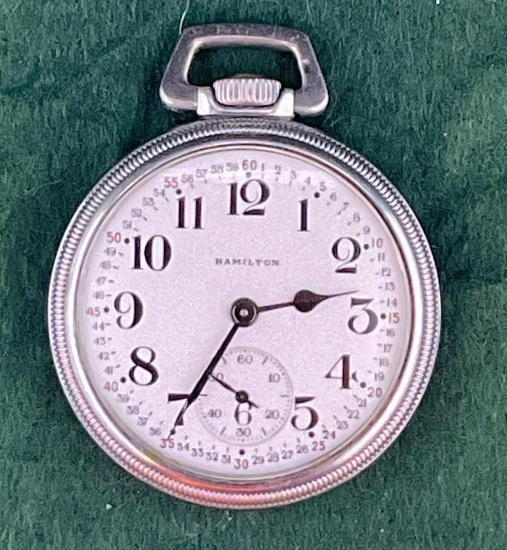 Hamilton, Model 5, Size 16, 21 Jewel Pocket Watch