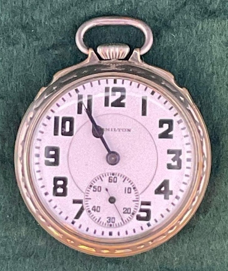 Hamilton, Model 2, Size 16, 21 Jewel Pocket Watch