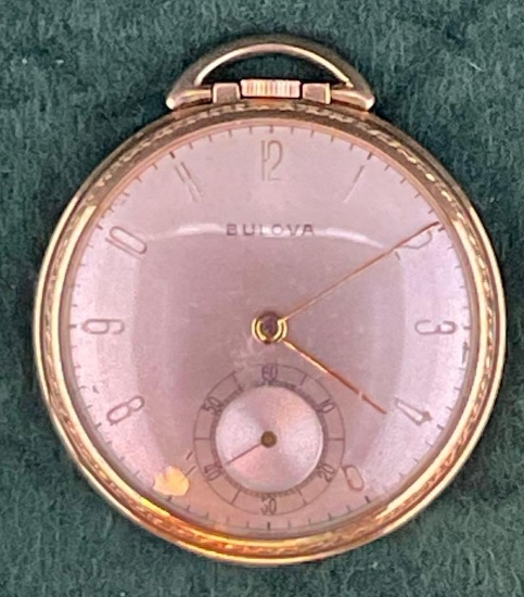 Bulova, Movement 17AH, Size 10, 17 Jewel Pocket Watch