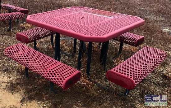 DESCRIPTION (2) 46" X 46" OUTDOOR PATIO TABLE SIZE 46" X 46" LOCATION LOT THIS LOT IS SOLD BY THE