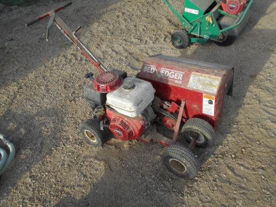 Brown bed edger, 8 hp Honda motor