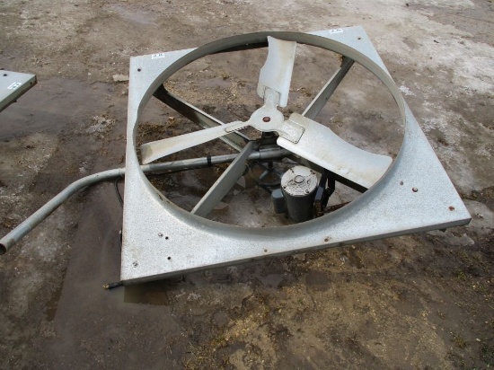 J&D Mfg. 48" hanging fan, 1 hp, 220 elect motor,