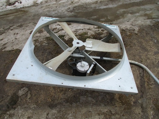 J&D Mfg. 48" hanging fan, 1 hp, 220 elct motor