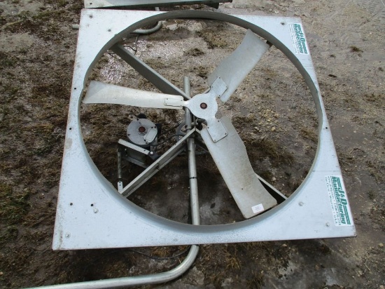 J&D Mfg. 48" hanging fan, 1 hp, 220 elect motor,