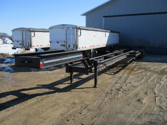 1994 Home made semi sprayer trailer, 8.5 x 46' long, ramps