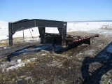 1989 Top Hand 24 ft. gooseneck tandem axle trailer
