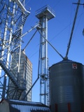 Sukup 70 ft. grain leg & down spouts, 3,000 bushel per hour