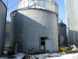 Stor Mor approx. 9,500 bushel grain bin, fan, unload auger