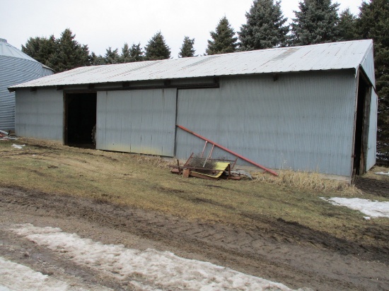 30' x 60' Metal pole shed, must be removed from the farm by July 1st 2018, NO EXCEPTIONS