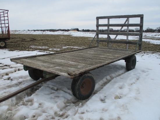 8' x 16' wooden wagon & running gear