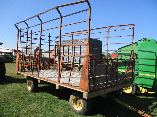 9' x 16' metal bale wagon, NH gear