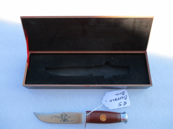 Collectors edition Buffalo Bill knife, made by Falkner