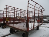 H&S 9' x 16' metal bale wagon w/MN big 7 gear