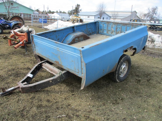 Pickup box trailer, NO TITLE