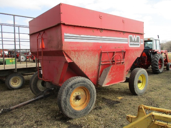 Westerndorf 400 bushel gravity wagon w/Westerndorf WW2214 running gear, 11R 22.5 tires