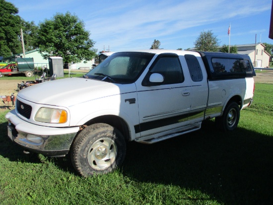 1998 Ford F150 ext cab, 4x4, 233,015 miles showing, power windows & locks, topper