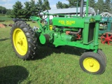 1938 John Deere G, running, newer paint, good rubber, sn#6377